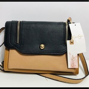 Jessica Simpson Two Tone Brown & Black Tote Purse